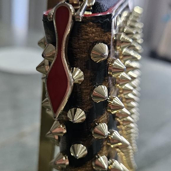 Christian Louboutin Black and Gold Studded Wallet -A Condition - Picture 7 of 17